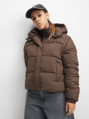 Redbat Classics Women's Brown Puffer Jacket