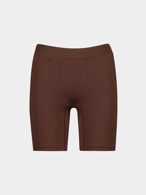 Exact Women's Brown Seamless Shorts