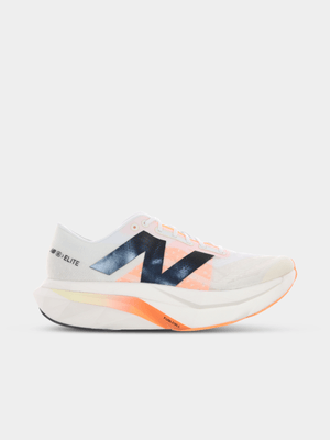 New Balance Mens Fuelcell Supercomp Elite v4 White/Orange Running Shoes