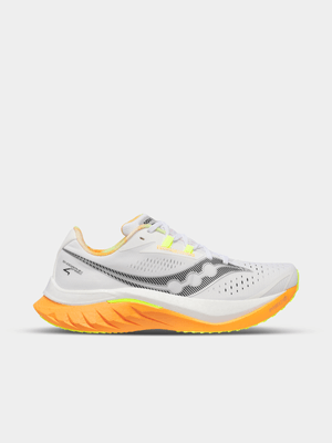 Saucony Mens Endorphin Speed 4 White/Orange Running Shoes