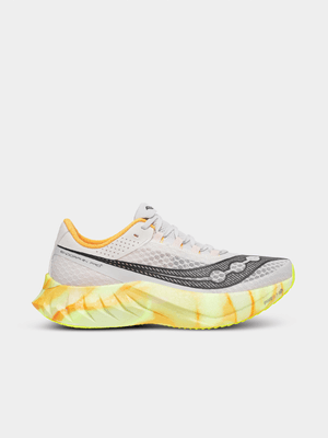 Saucony Mens Endorphin Pro 4 Grey/Orange Running Shoes