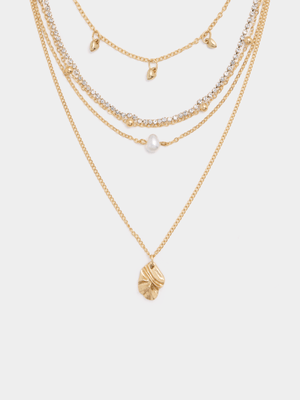 Exact Women's Gold Layered Necklace