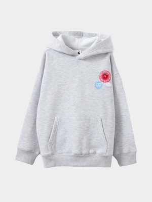 Cotton On Kids Girl Grey Sammy Oversized Hoodie