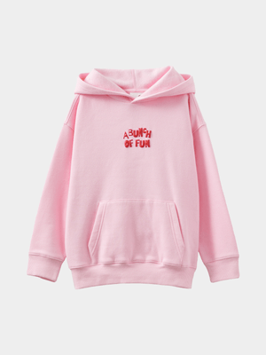 Cotton On Kids Girl Pink Sammy Oversized Hoodie