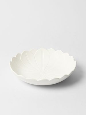 Flower Scallop Plate 21cm White