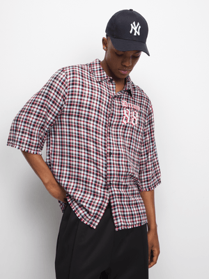 The FIX Men's Graphic Tartan Boxy Shirt