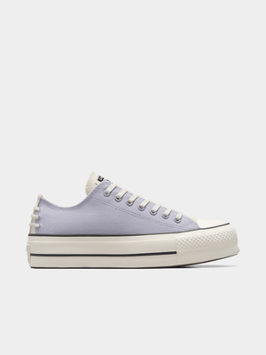 Converse Women's CTAS Lift Platform OX Blue/White Sneaker