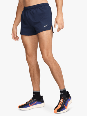 Nike Mens Dri-Fit Fast 3 Inch Brief-Lined Obsidian Running Shorts
