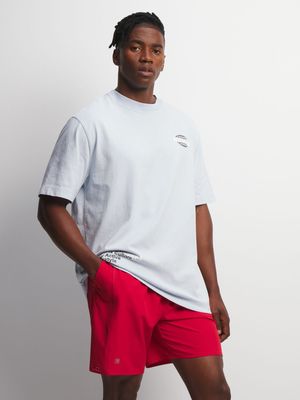 TS Mens 4 Way Stretch 9 Inch Red Shorts