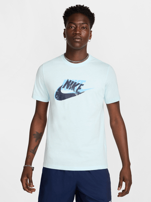 Nike Mens Sportswear 12mo Futura Glacier Blue Tee
