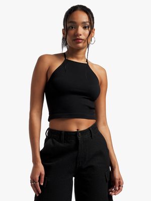 The FIX Women's Black Seamlesss Tank Vest