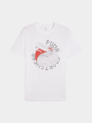 Puma Mens Execution Graphic White Tee