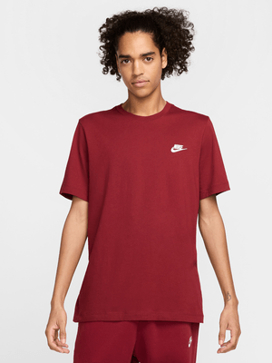 Nike Men's Nsw Club Red T-Shirt
