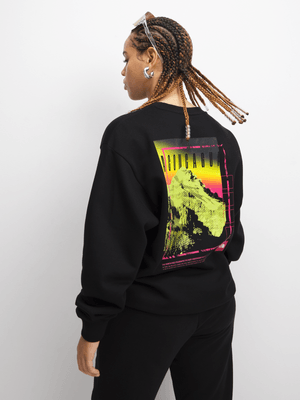 The North Face Women's AXYS Black Oversized Sweat Top
