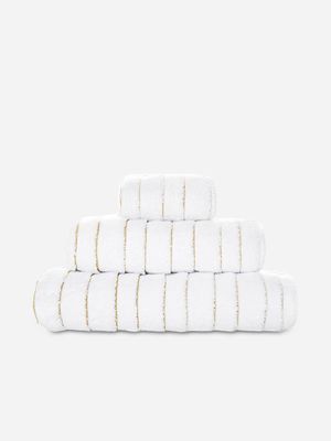 Graccioza Taormina Hand Towel 46x76cm White/Gold