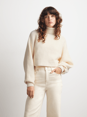 Women's Canvas Batwing Open Back Jumper