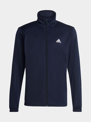 adidas Boys Essentials Big Logo Black Tracksuit