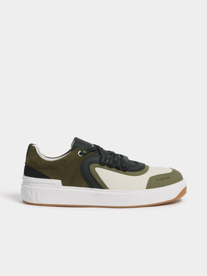 Fabiani Men's Fatigue Tumbled Leather Sneaker