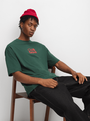 The FIX Men's Green Chill & Grind Graphic Top