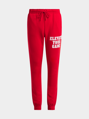 Jet Teen Boys Red Active Pants