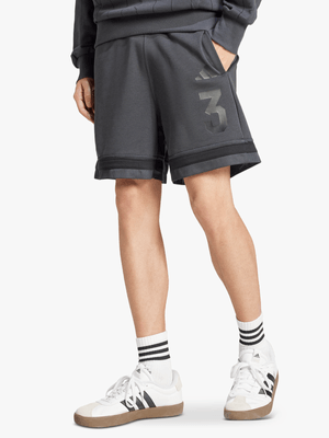 adidas Mens Seasonal Essentials Sport Dark Grey Shorts