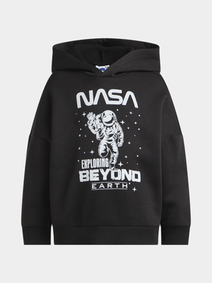 Jet Younger Boys Black NASA Hoodie