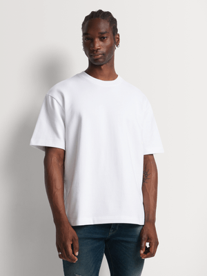 Men's Union-DNM Boxy Fit White T-Shirt
