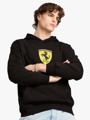 Puma Men's Scuderia Ferrari HP Race Big Shield Black Hoodie