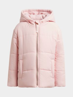 Exact Older Girl's Pink Puffer Jacket