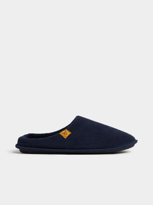 Exact Men's Navy Corduroy Slippers