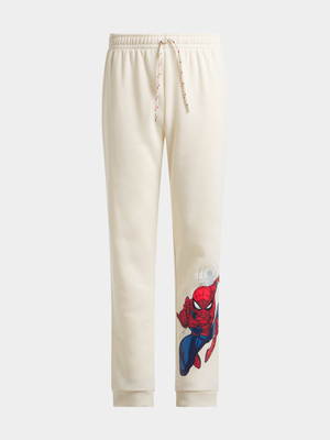 Jet Older Boys Almond Milk Spiderman Active Pants