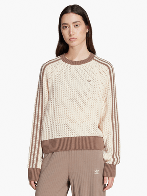 adidas Originals Women's Adicolor Wonder White Sweat Top