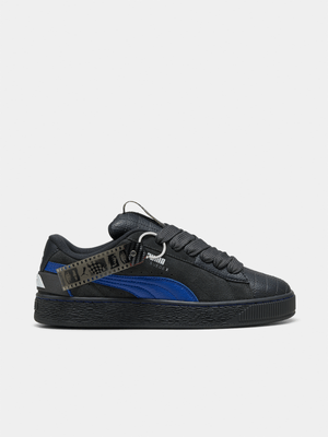 Puma Men's Suede XL F1 75 Years Black/Blue Sneaker