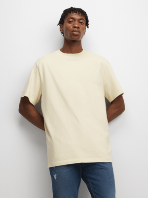 Redbat Classics Men's Off White Suede Relaxed T-Shirt