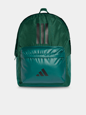 adidas Collegiate Back To School 3-Stripes Green Backpack