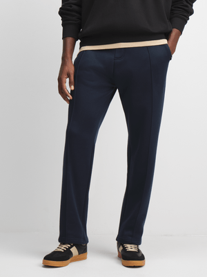Exact Men's Navy Pintuck Joggers