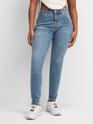 Redbat Women's Medium Wash Skinny Jeans