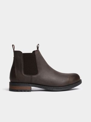 Exact Men's Brown Chelsea Boots