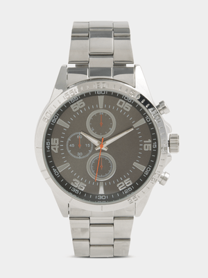 Exact Men's Silver Metal Link Watch