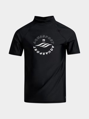 TS Junior Black/White Rash Vest