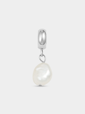 Tempo Jewellery Silver Plated Freshwater Pearl Charm