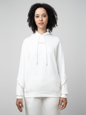 Women's Polo White Demi Track Top