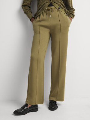 Women's Scotch & Soda Green Modal Pin-Tuck Sweatpants