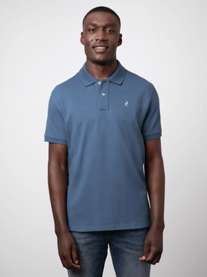 Men's Polo Blue Essential Pique Ss Golfer