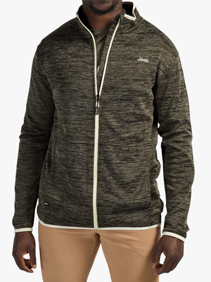 Men's Jeep Fleece Zip Through Mid Layer