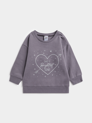 Jet Toddler Girls Dark Grey Active Top