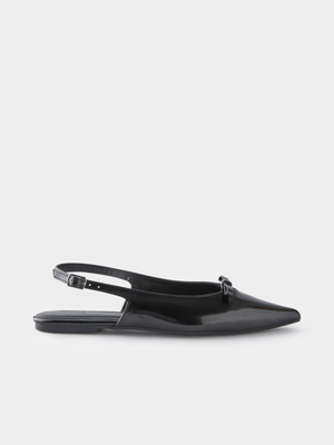 Women's Cotton On Black Isla Bow Slingback Ballerina