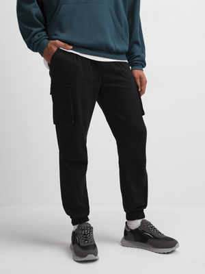 Exact Men's Black Utility Joggers