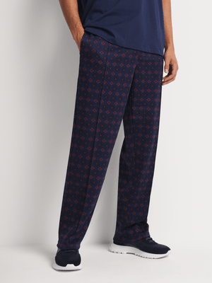 Men's Scotch & Soda Blue Jacquard Track Pants