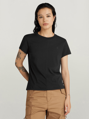 G-Star Women's Front Seam Dark Black Top